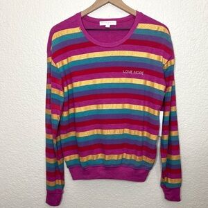 Spiritual Gangster Yellow and Pink Fitted Hoodie